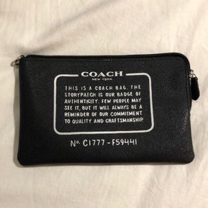Coach removable pouch
